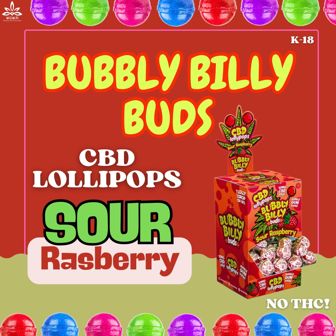 BB - LOLLIPOPS, 10mg CBD - Sour Rasberry