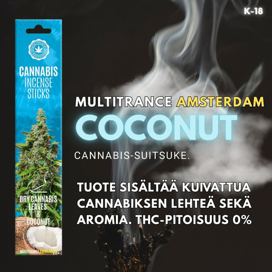 Cannabis-suitsuke, kookos.