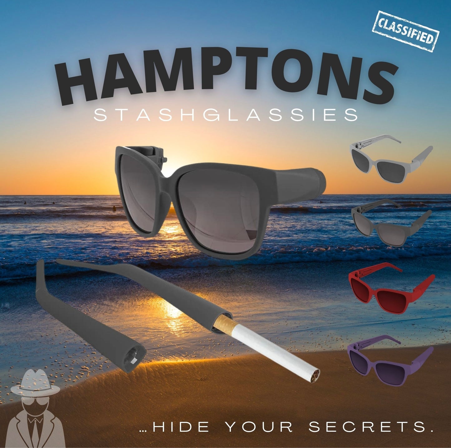 HAMPTONS - Aurinkolasit, piilosangoilla.