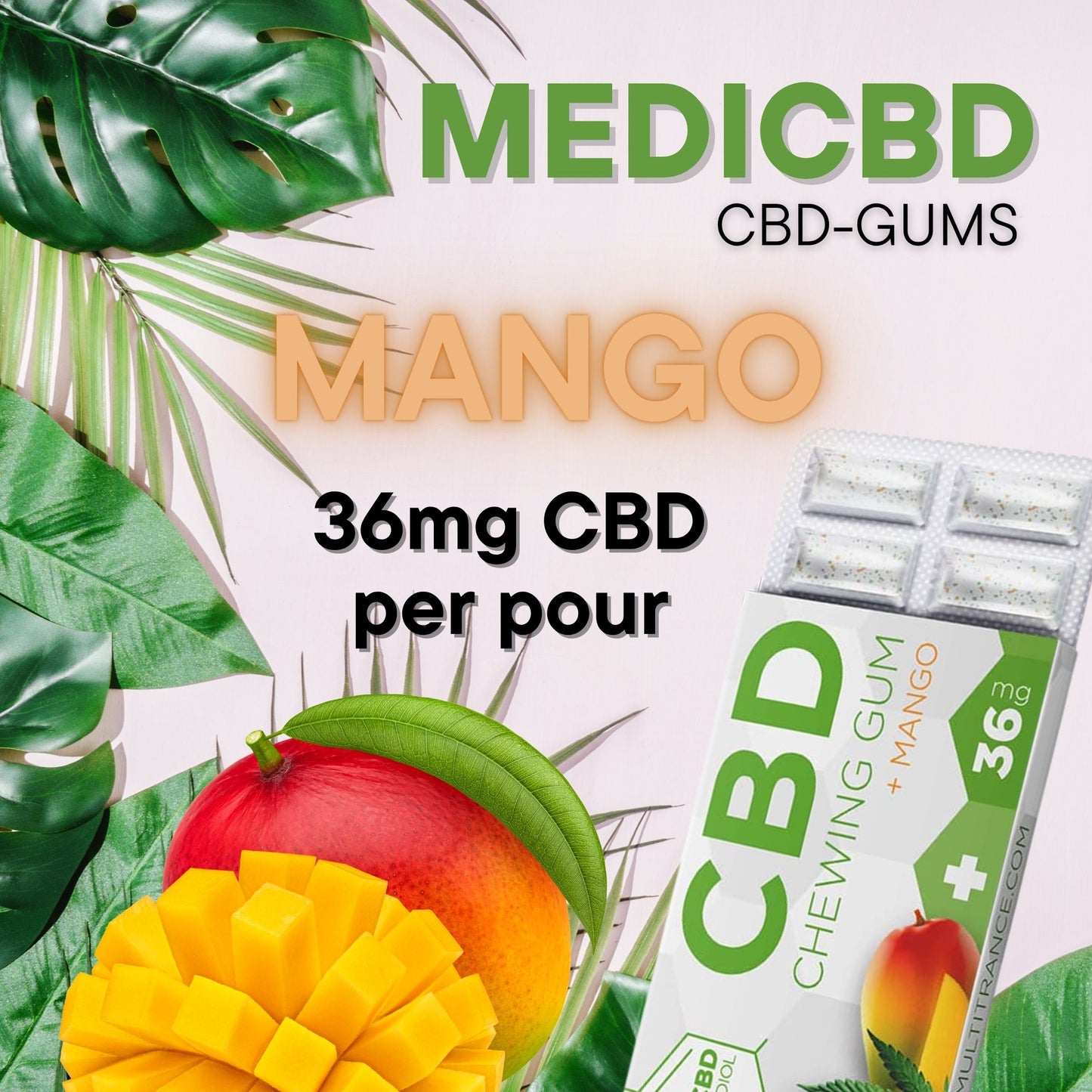 MED|CBD -Bubblegum mango, 36mg