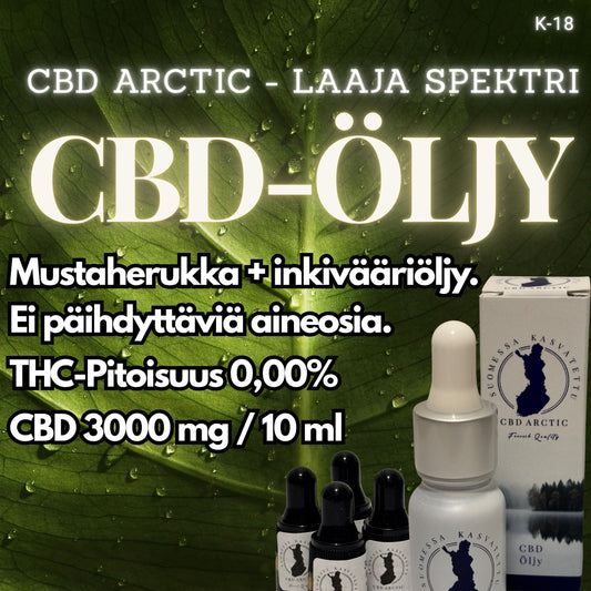 CBD ARCTIC - CBD-Öljy, 10ml
