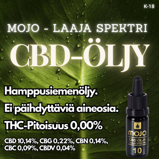 MOJO - CBD-Öljy, 10ml